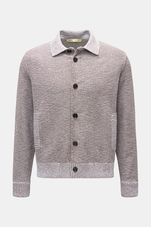 Maurizio Baldassari  - Herren - Cardigan braun/weiß meliert
