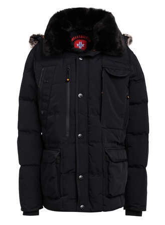 Wellensteyn  Steppjacke Marvellous Mit Kunstpelz Und Sorona® Aura-Isolierung schwarz