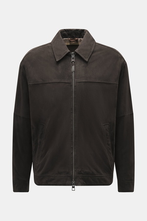 Windsor  - Herren - Velourslederjacke 'Attilio' dunkelbraun