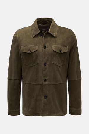 Windsor  - Herren - Velourslederjacke 'Olfano' dark olive