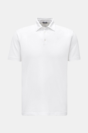 Zanone  - Herren - Jersey-Poloshirt weiß